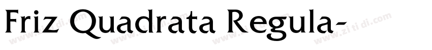 Friz Quadrata Regula字体转换